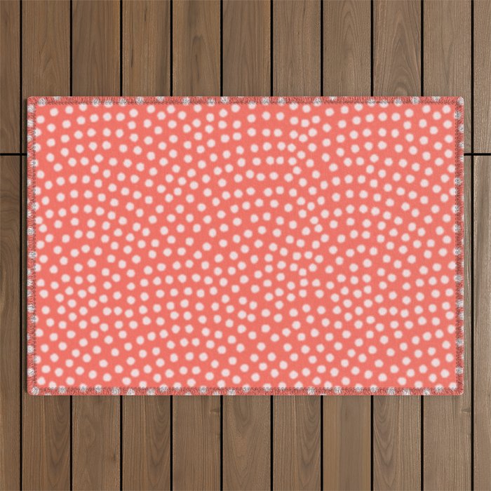 Living Coral Samekomon Spring Summer Outdoor Rug Gallery Image 1