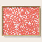 Living Coral Samekomon Spring Summer Serving Tray Gallery Image 1