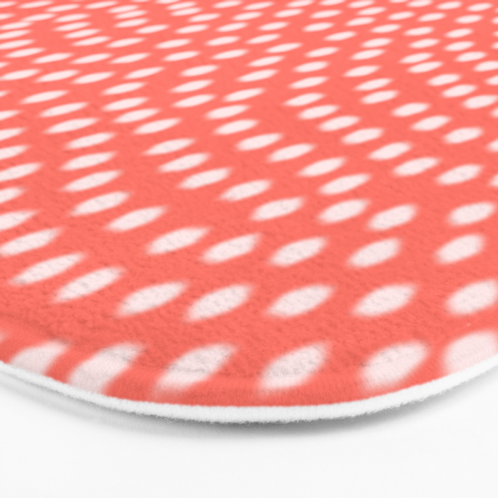 Living Coral Samekomon Spring Summer Bath Mat Gallery Image 3