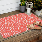Living Coral Samekomon Spring Summer Outdoor Rug Gallery Image 2