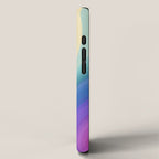 Wavy Stripes XVI - Ombre Rainbow iPhone Case Gallery Image 2