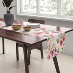 Pastel pink tropical bloom A Table Runner Gallery Image 2