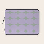 Lilac and Sage Shapes Laptop Sleeve Gallery Image 1
