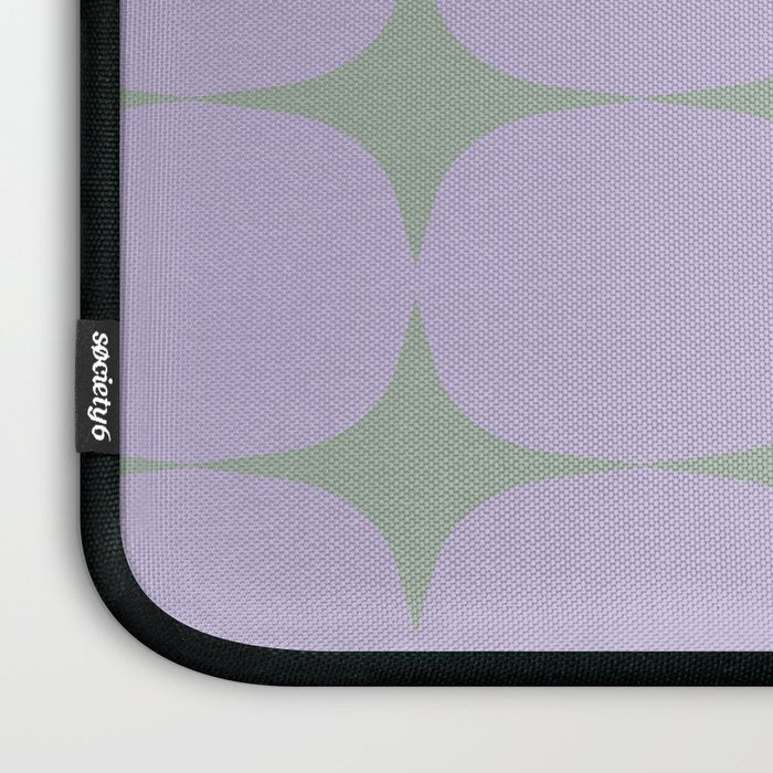 Lilac and Sage Shapes Laptop Sleeve Gallery Image 3