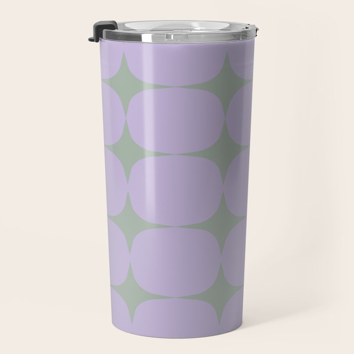 Lilac and Sage Shapes Travel Mug Gallery Image 3