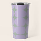 Lilac and Sage Shapes Travel Mug Gallery Image 1