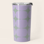Lilac and Sage Shapes Travel Mug Gallery Image 2