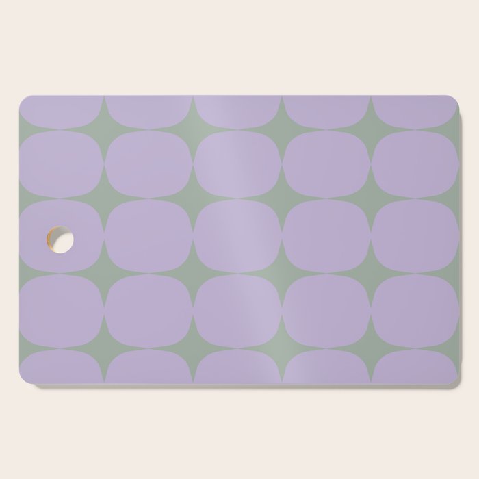 Lilac and Sage Shapes Cutting Board Gallery Image 1