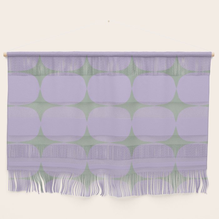 Lilac and Sage Shapes Wall Hanging Gallery Image 1