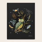 Moonlit Owl and Fluttering Moths Notebook Gallery Image 4