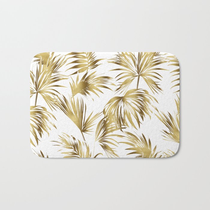 Golden palms Bath Mat Gallery Image 1