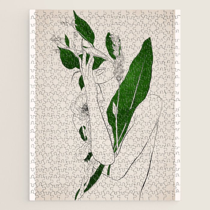 natural beauty-collage 7 Line Art 3 Jigsaw Puzzle Gallery Image 1