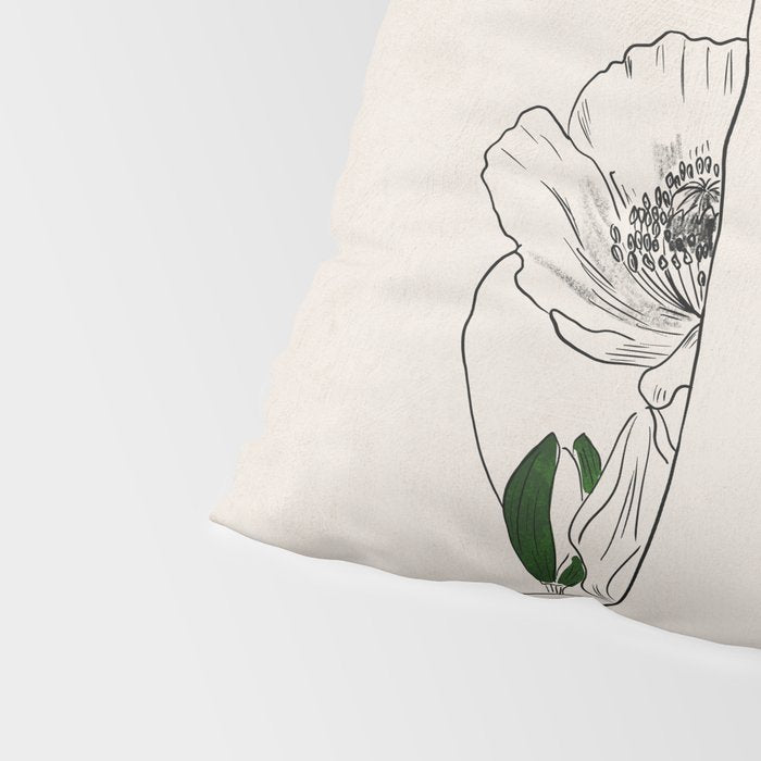 natural beauty-collage 7 Line Art 3 Pillow Sham Gallery Image 4