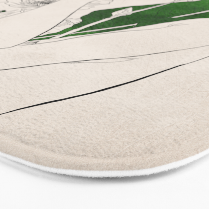 natural beauty-collage 7 Line Art 3 Bath Mat Gallery Image 3