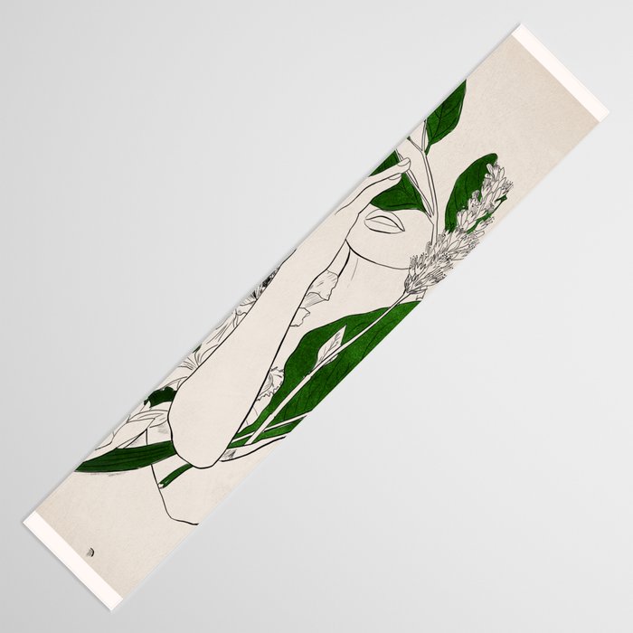 natural beauty-collage 7 Line Art 3 Table Runner Gallery Image 3