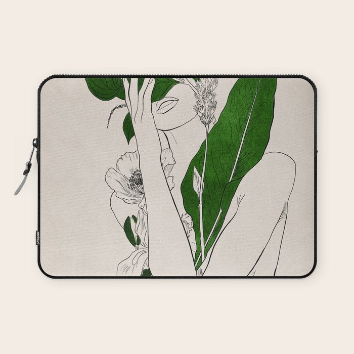 natural beauty-collage 7 Line Art 3 Laptop Sleeve Gallery Image 1