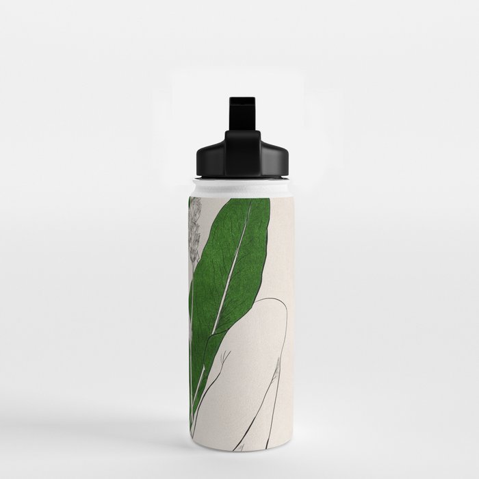 natural beauty-collage 7 Line Art 3 Water Bottle Gallery Image 2