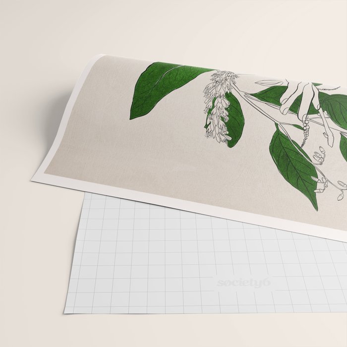 natural beauty-collage 7 Line Art 3 Wrapping Paper Gallery Image 2