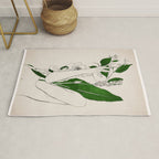natural beauty-collage 7 Line Art 3 Rug Gallery Image 1