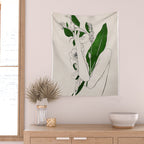 natural beauty-collage 7 Line Art 3 Wall Tapestry Gallery Image 2