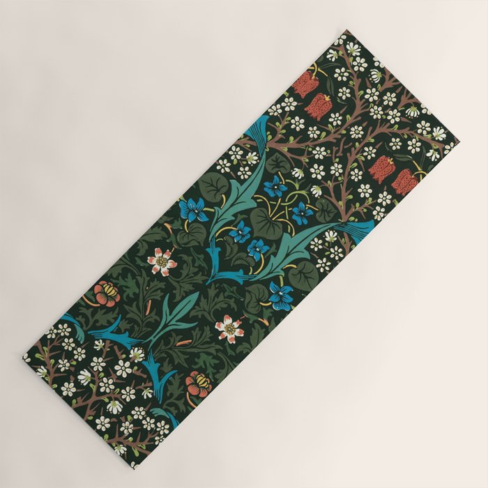 Blackthorn by William Morris, 1892 Yoga Mat Gallery Image 1