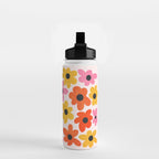 Retro Flowers: Pastel Edition Water Bottle Gallery Image 2