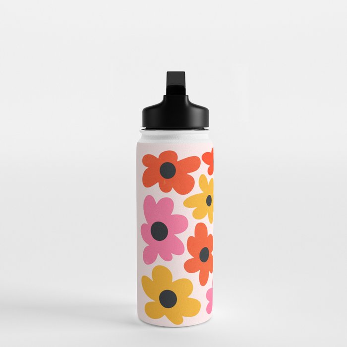 Retro Flowers: Pastel Edition Water Bottle Gallery Image 3