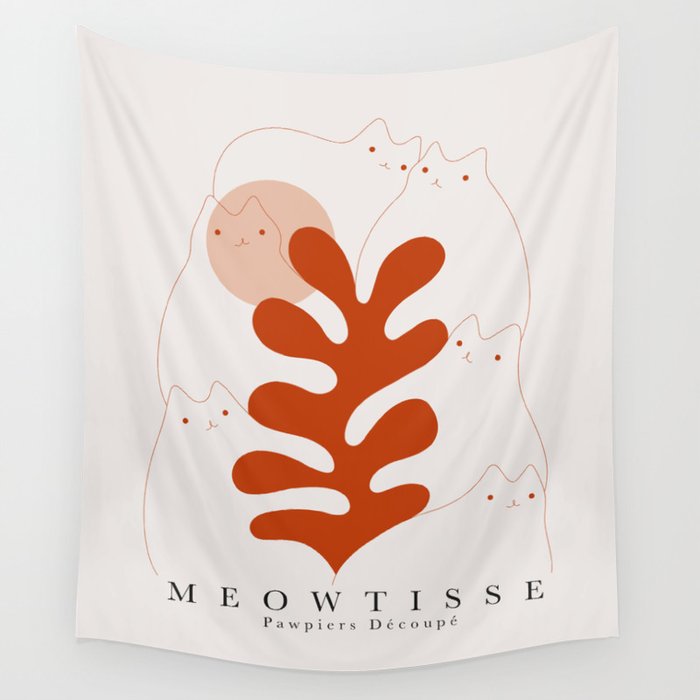 Meowtisse Wall Tapestry Gallery Image 4