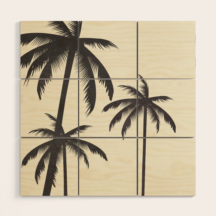 Palm Trees No.1 Wood Wall Art Gallery Image 1