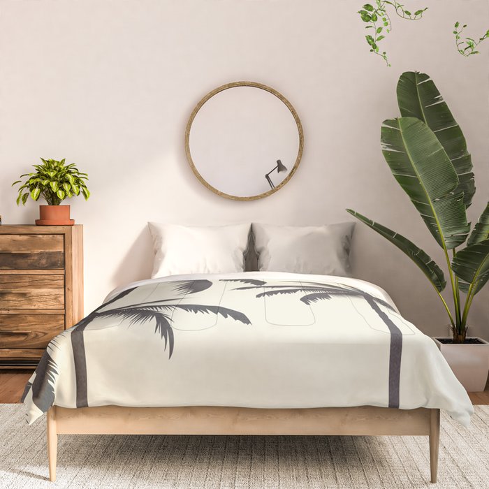 Palm Trees No.1 Comforter Gallery Image 3