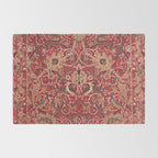 William Morris Bullerswood Red Paprika Gold Vintage Pattern Rug Gallery Image 2