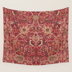 William Morris Bullerswood Red Paprika Gold Vintage Pattern Wall Tapestry Gallery Image 4