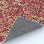 William Morris Bullerswood Red Paprika Gold Vintage Pattern Rug Gallery Image 4