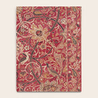 William Morris Bullerswood Red Paprika Gold Vintage Pattern Notebook Gallery Image 4