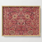 William Morris Bullerswood Red Paprika Gold Vintage Pattern Serving Tray Gallery Image 1