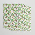 Monkey on lemon tree Wrapping Paper Gallery Image 3