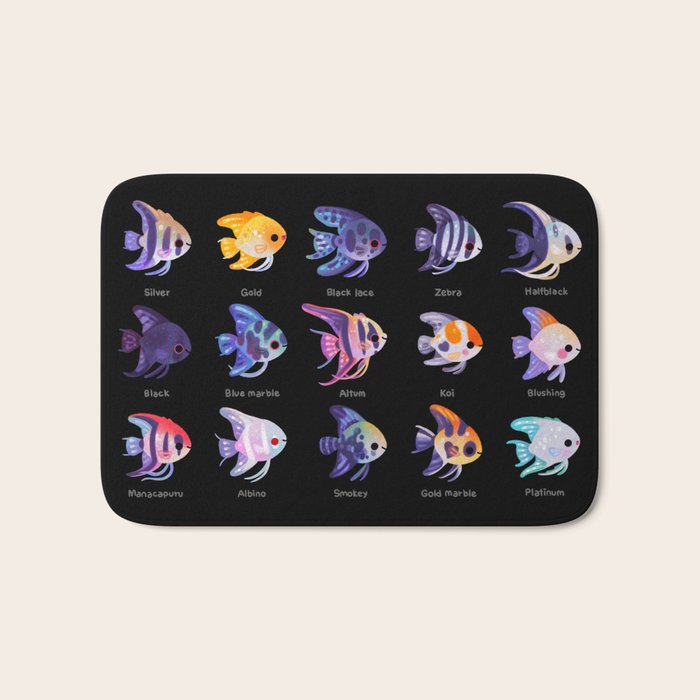 Angelfish! (freshwater) Bath Mat Gallery Image 1