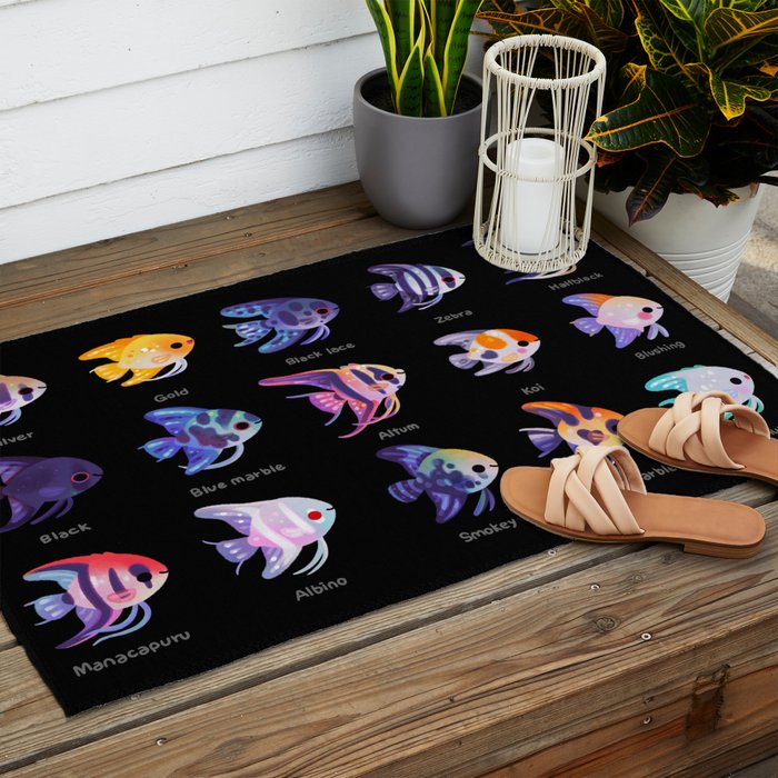 Angelfish! (freshwater) Outdoor Rug Gallery Image 2