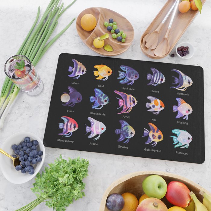 Angelfish! (freshwater) Cutting Board Gallery Image 2
