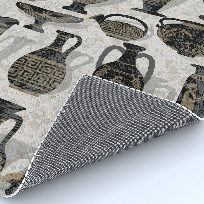 Antique pottery warm black Rug Gallery Image 4