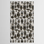 Antique pottery warm black Tablecloth Gallery Image 2