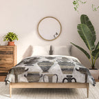 Antique pottery warm black Comforter Gallery Image 3
