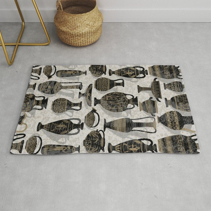 Antique pottery warm black Rug Gallery Image 1
