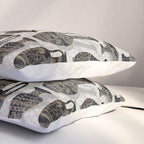 Antique pottery warm black Pillow Sham Gallery Image 3