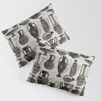 Antique pottery warm black Pillow Sham Gallery Image 3