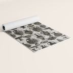 Antique pottery warm black Yoga Mat Gallery Image 2