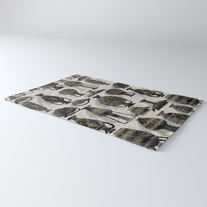 Antique pottery warm black Rug Gallery Image 3