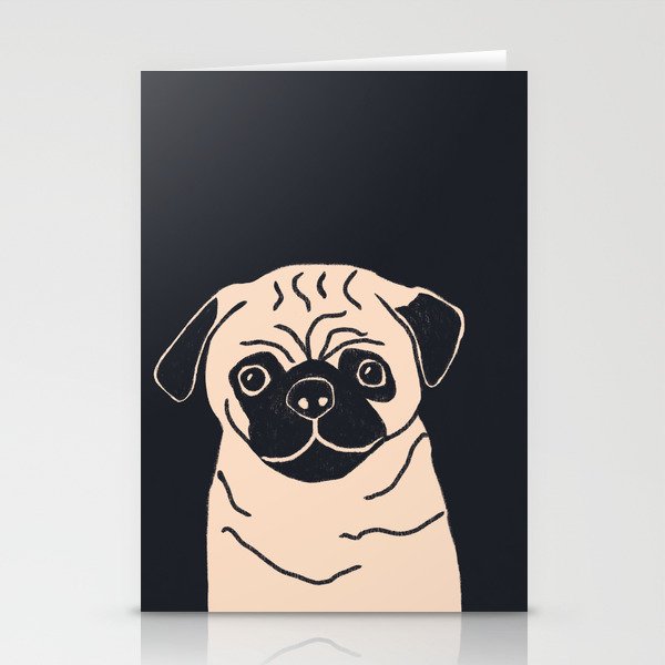 Pugsy the pug dog Stationery Card Gallery Image 1