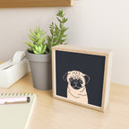 Pugsy the pug dog Mini Art Print Gallery Image 2
