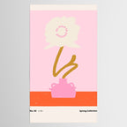 Modern abstract flower and vase. Be kind to yourself quote Tablecloth Gallery Image 2